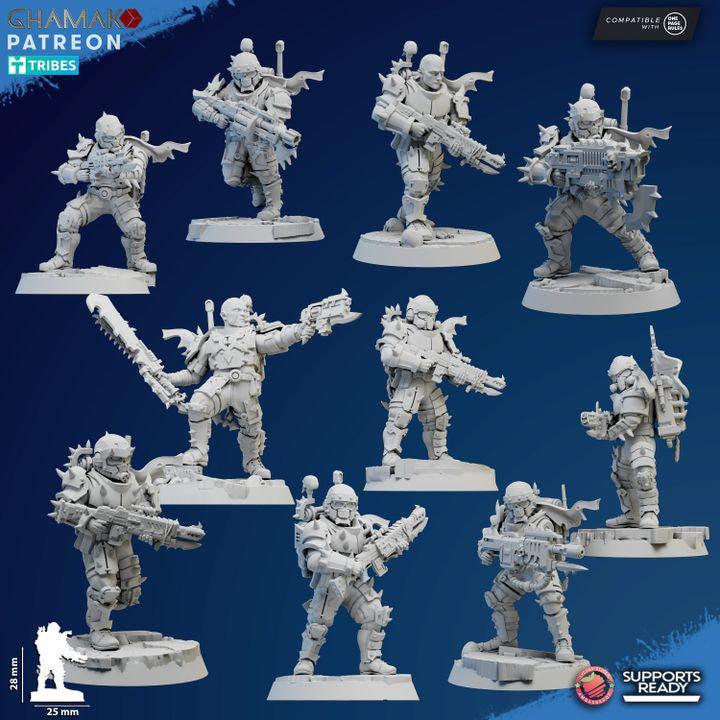 Corrupted Sci-Fi Human Soldiers