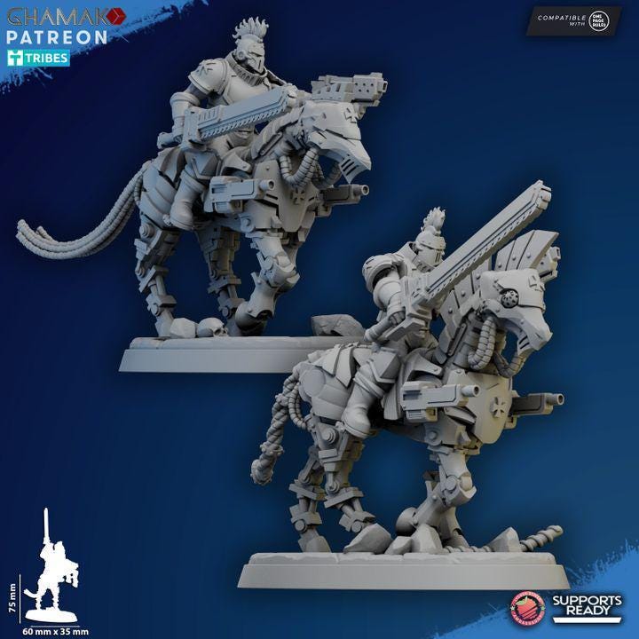 Acolyte Cavalry - Squad of 5 - GHAMAK
