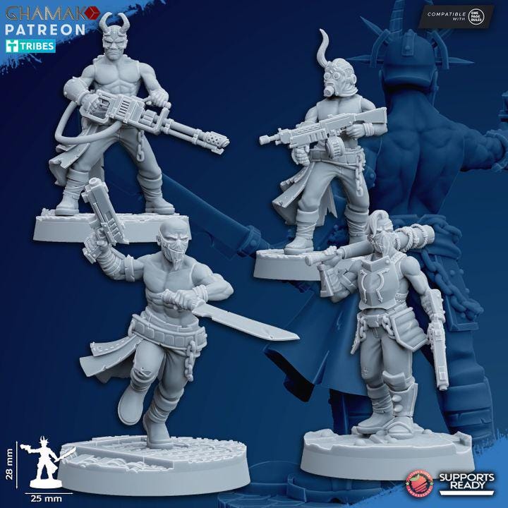 Cultists - Pre-assembled & Ready to Field Grimdark Miniatures - Ghamak