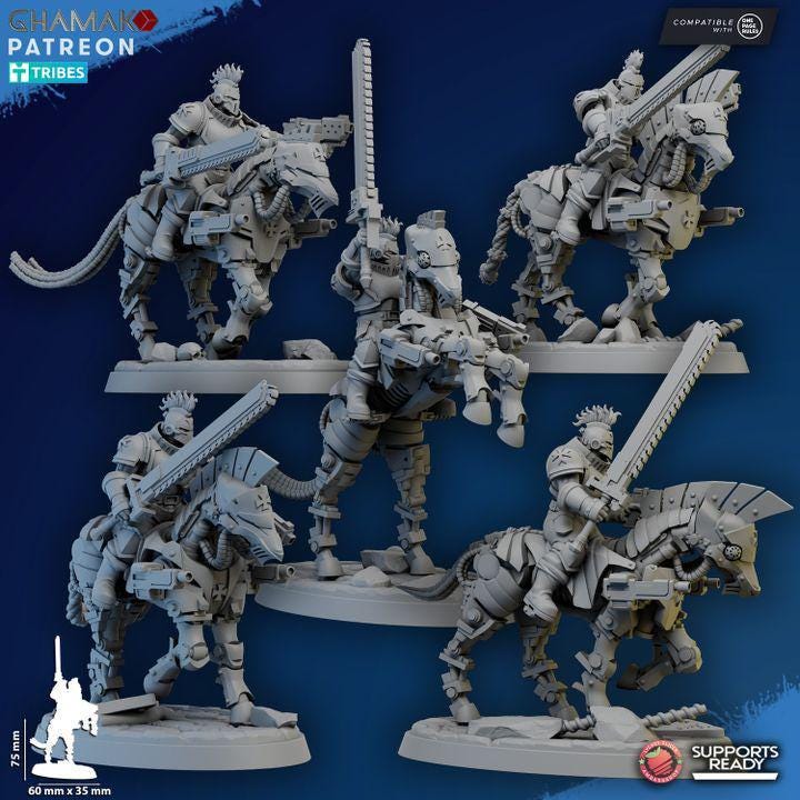 Acolyte Cavalry - Squad of 5 - GHAMAK