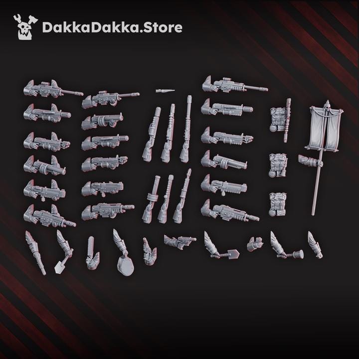 2nd Death Division - Full Squad of 10 Build Kit Including Leader - DakkaDakka