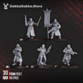 2nd Death Division Commander Squad - 5 Monopose Models - DakkaDakka