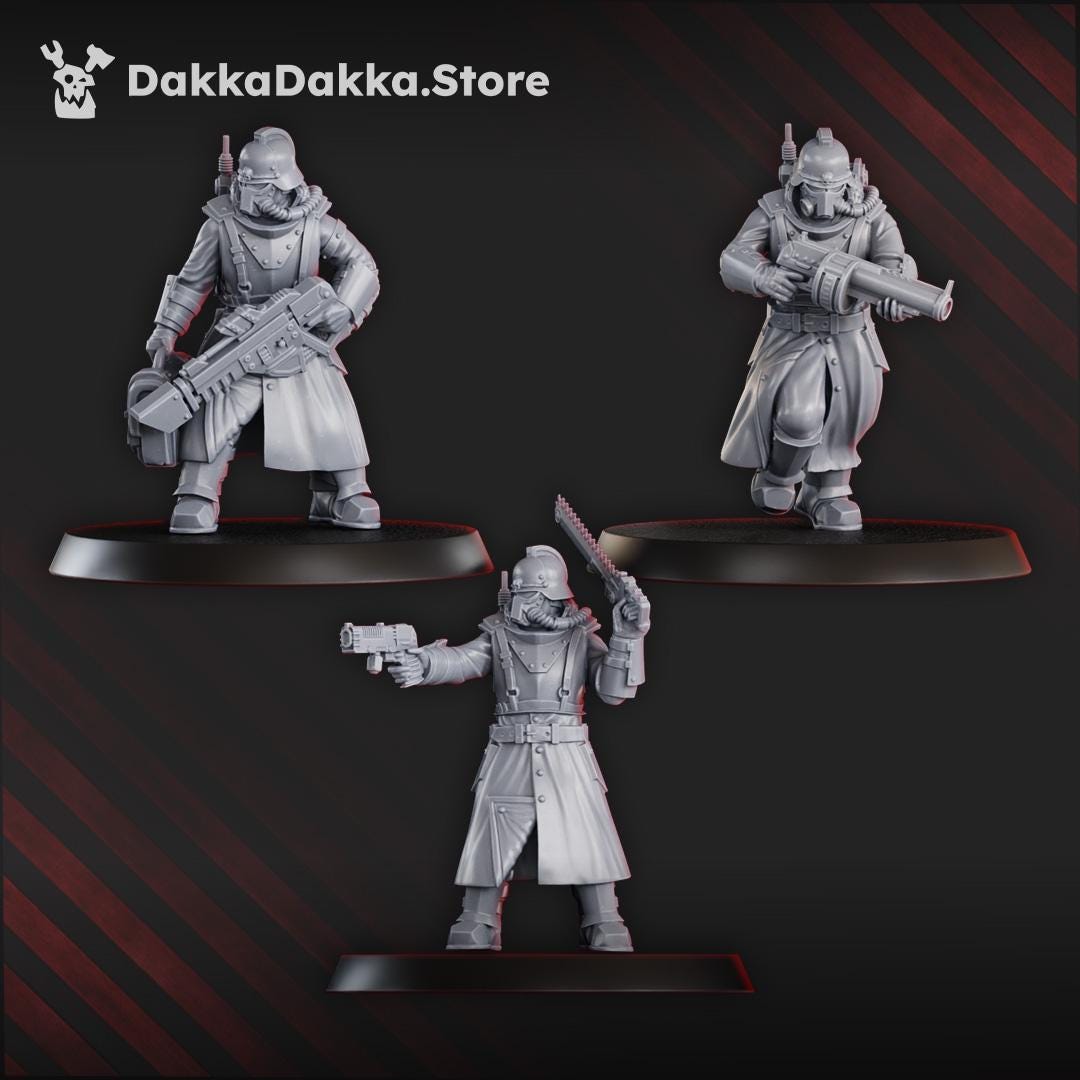 2nd Death Division Grenadier Squad - 5 Monopose Models - DakkaDakka